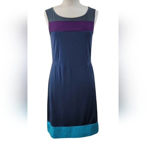 Banana Republic Color Block belted dress small - Picture 1 of 7